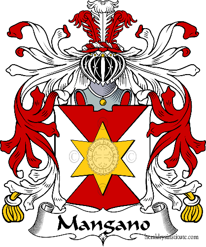 Coat of arms of family Mangano   ref: 35524