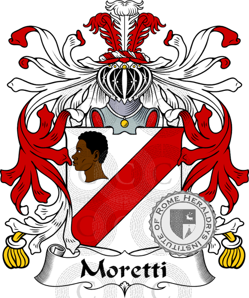 Moretti Familia Heráldica Genealogía Escudo Moretti