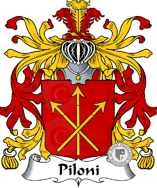 Coat of arms of family Piloni