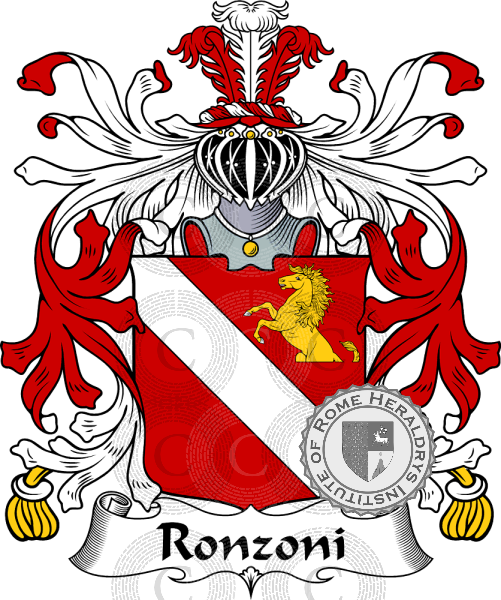 Coat of arms of family Ronzoni   ref: 35823