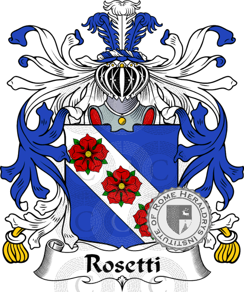 Coat of arms of family Rosetti   ref: 35827