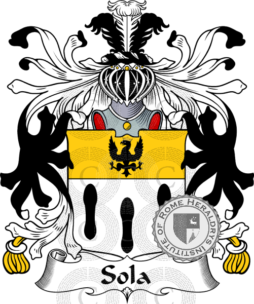 Coat of arms of family Sola