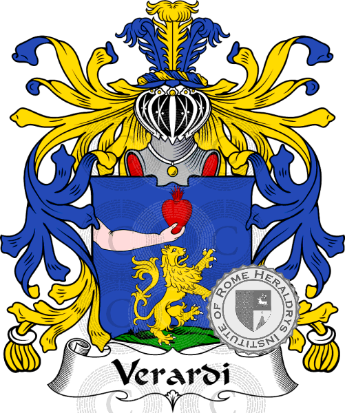 Coat of arms of family Verardi   ref: 36017