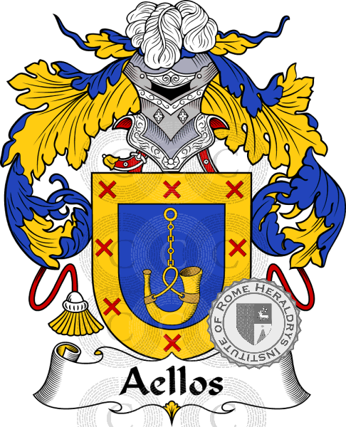Wappen der Familie Aellos   ref: 36145
