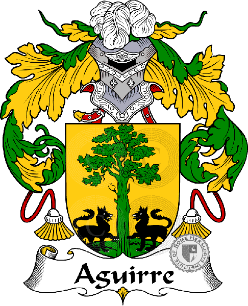 Coat of arms of family Aguirre