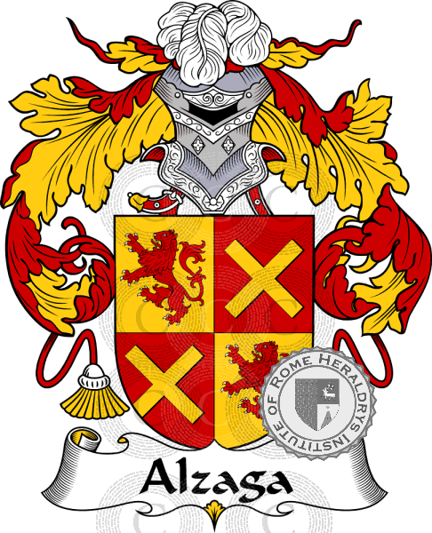 Coat of arms of family Alzaga   ref: 36231