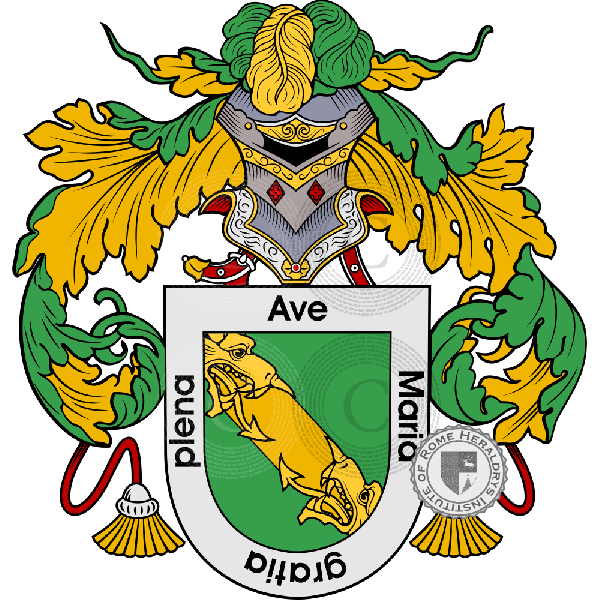 Coat of arms of family Andrade   ref: 36257