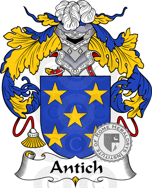 Escudo de la familia Antich   ref: 36275