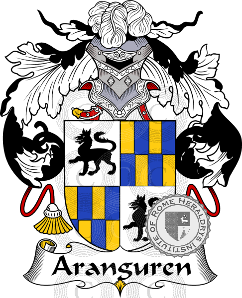 Coat of arms of family Aranguren   ref: 36292