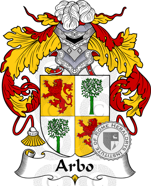 Escudo de la familia Arbo