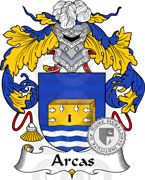 Coat of arms of family Arcas   ref: 36300