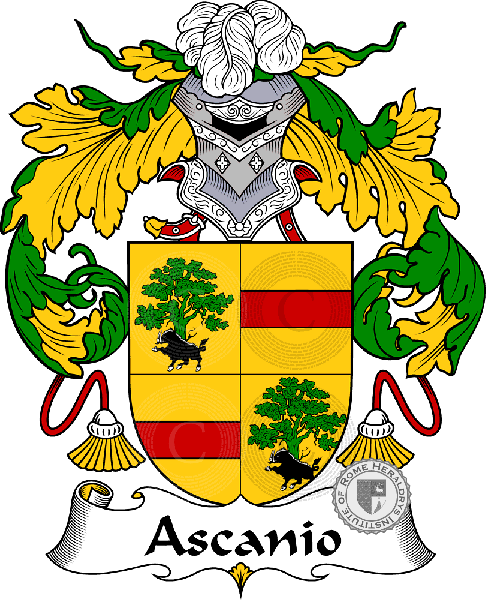 Escudo de la familia Ascanio