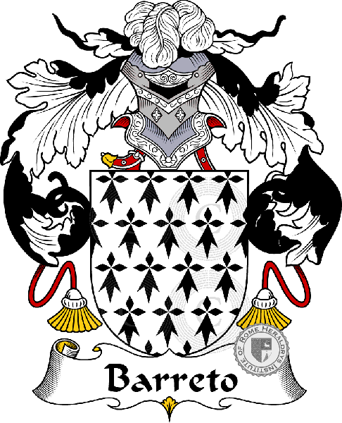 Coat of arms of family Barreto   ref: 36435