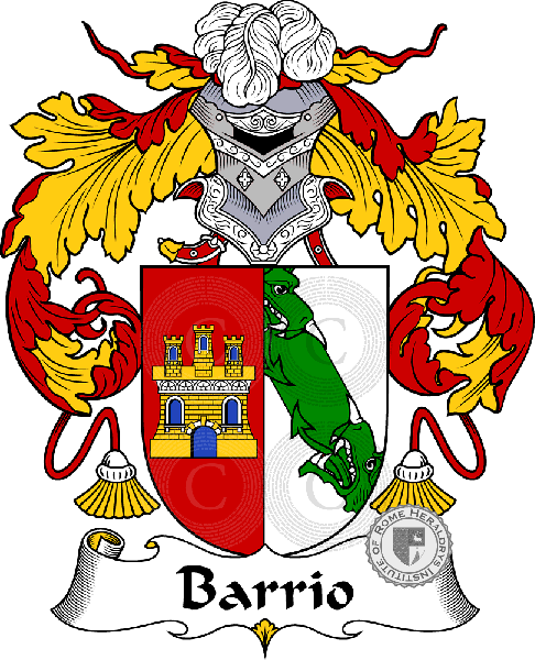 Coat of arms of family Barrio