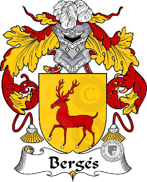 Coat of arms of family Berges