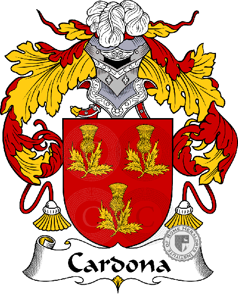Escudo de la familia Cardona   ref: 36607