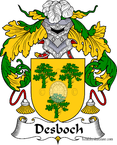 Coat of arms of family Desboch   ref: 36735