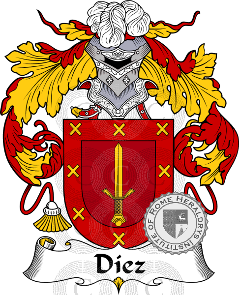 Coat of arms of family Díez