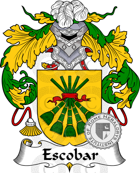 Coat of arms of family Escobar   ref: 36815