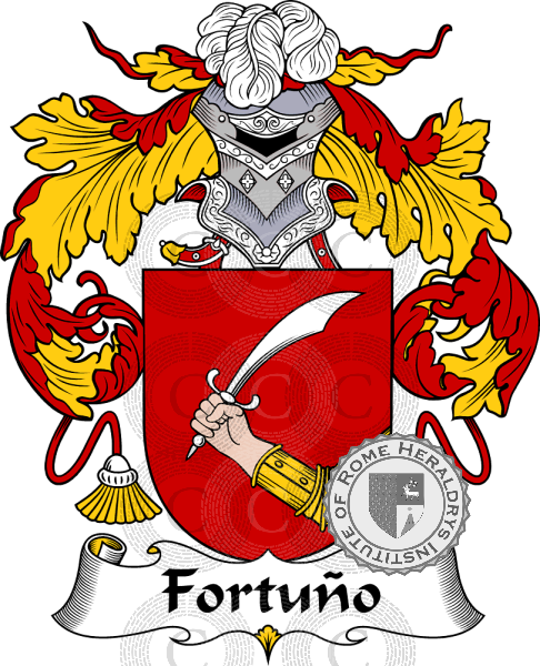 Coat of arms of family Fortuño   ref: 36889