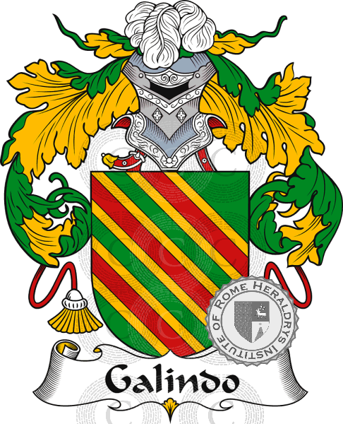 Coat of arms of family Galindo   ref: 36912