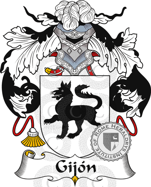Escudo de la familia Gijón   ref: 36948