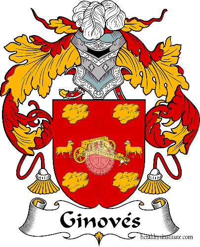 Coat of arms of family Ginovés   ref: 36953