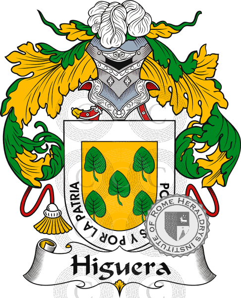 Escudo de la familia Higuera