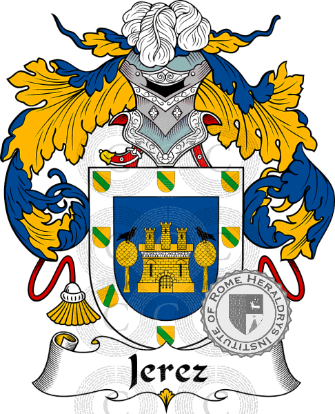 Escudo de la familia Jerez   ref: 37070