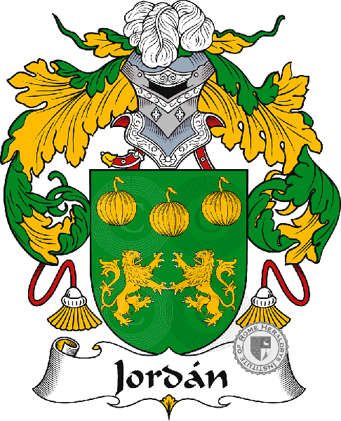 Coat of arms of family Jordán