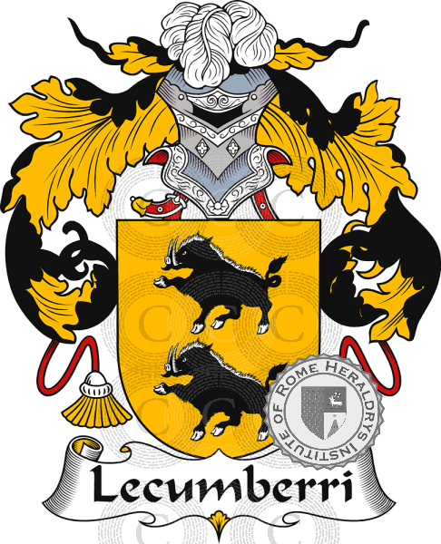 Escudo de la familia Lecumberri   ref: 37109