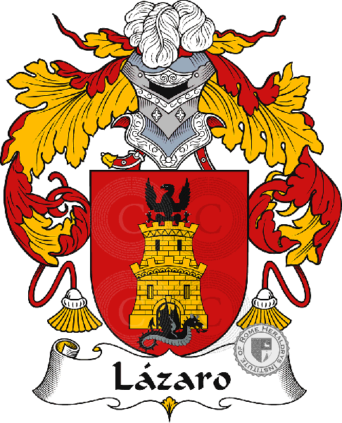 Coat of arms of family Lázaro