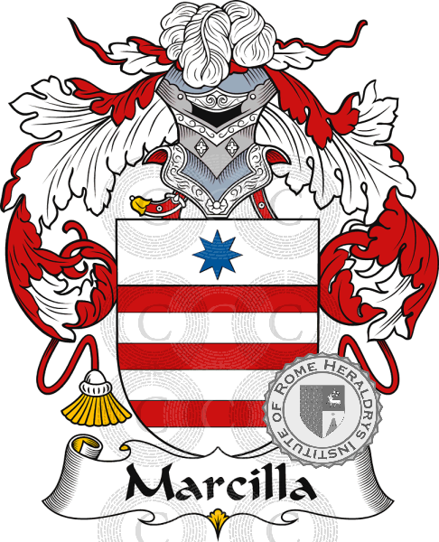 Coat of arms of family Marcilla   ref: 37188