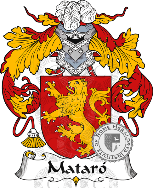 Coat of arms of family Mataró   ref: 37202