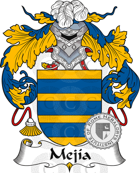 Coat of arms of family Mejía or Mejías   ref: 37211