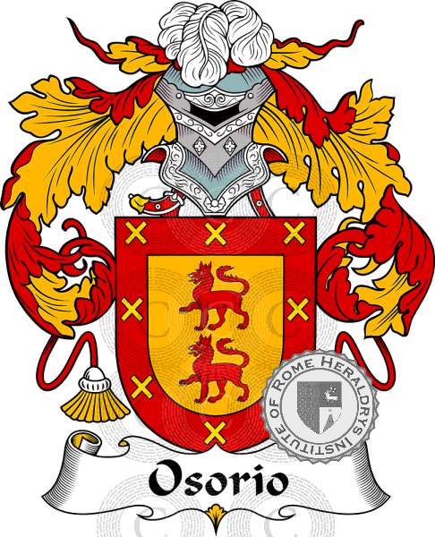 Coat of arms of family Osorio   ref: 37319