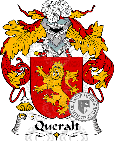 Coat of arms of family Queralt   ref: 37411