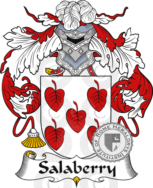 Coat of arms of family Salaberry   ref: 37486