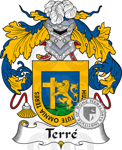 Coat of arms of family Terré   ref: 37561