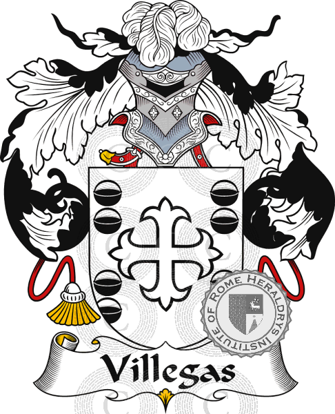 Coat of arms of family Villegas   ref: 37638