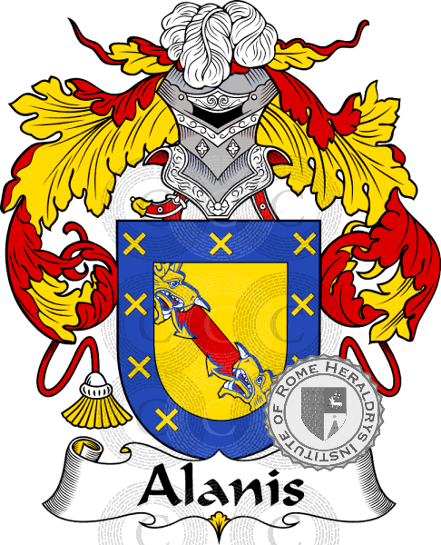 Coat of arms of family Alanís