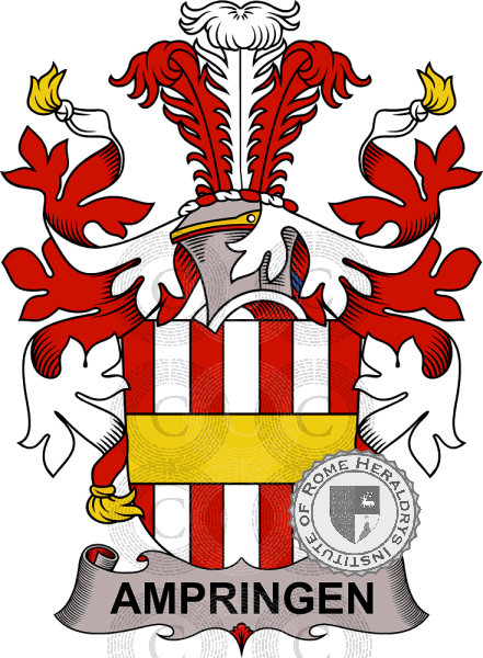 Coat of arms of family Ampringen or Ambring   ref: 37704