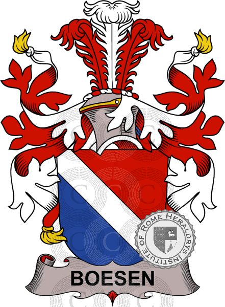 Wappen der Familie Boesen   ref: 37766