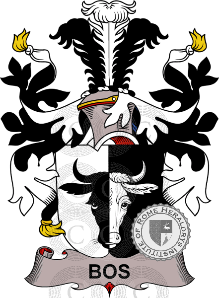 Coat of arms of family Bos   ref: 37769