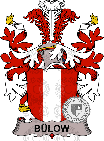 Coat of arms of family Bülow   ref: 37794