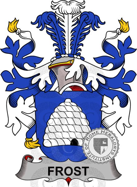 Coat of arms of family Frost   ref: 37832