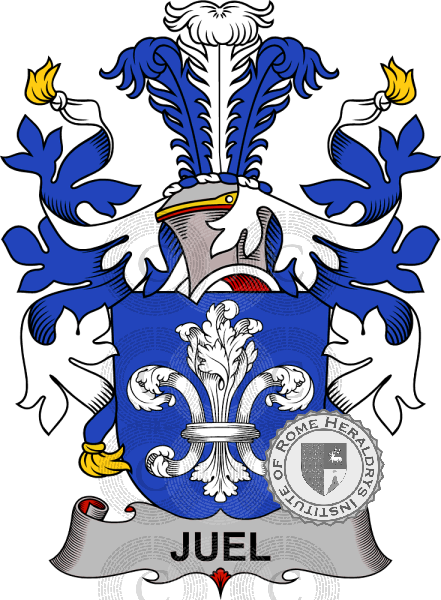 Coat of arms of family Juel or Juhl   ref: 37885