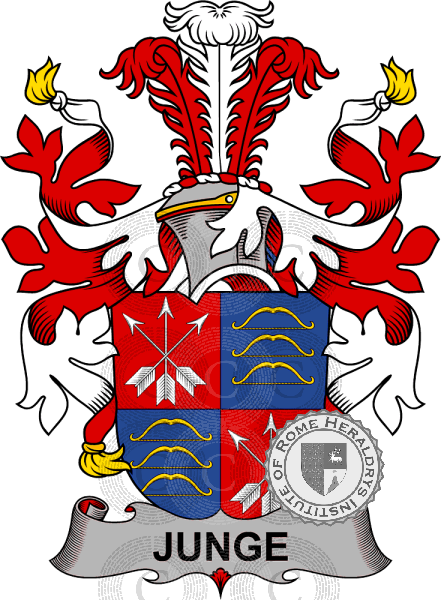 Coat of arms of family Junge   ref: 37886