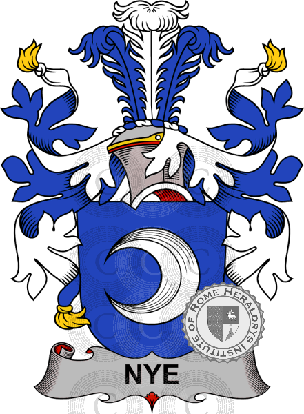 Wappen der Familie Nye   ref: 37936