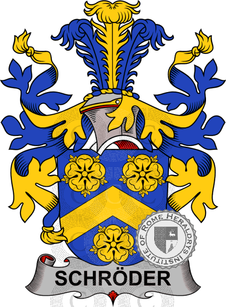 Coat of arms of family Schröder   ref: 37974